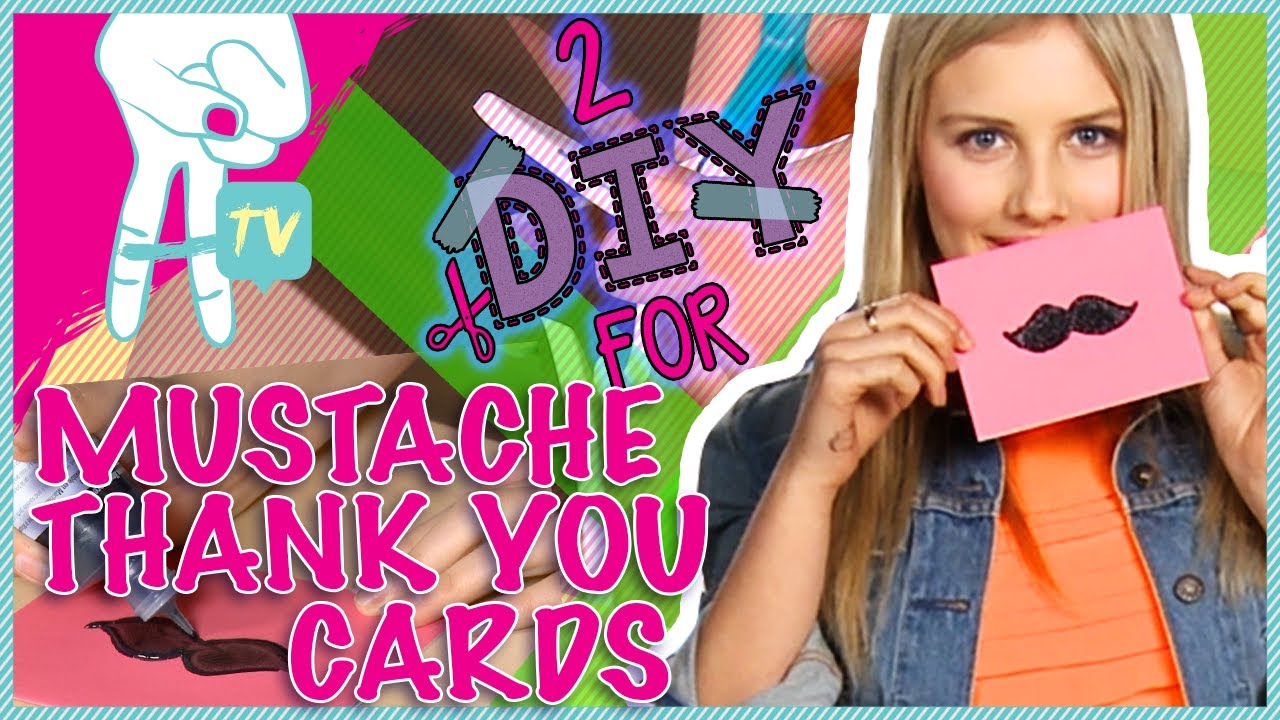 How to Make a Mustache Stamp and Add Mustaches to Everything! - 2 DIY For Ep. 15