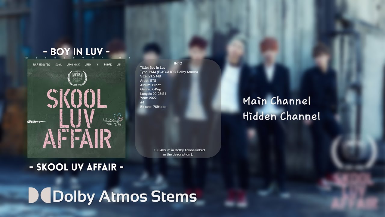 BTS - Boy In Luv (상남자) (Dolby Atmos Stems)