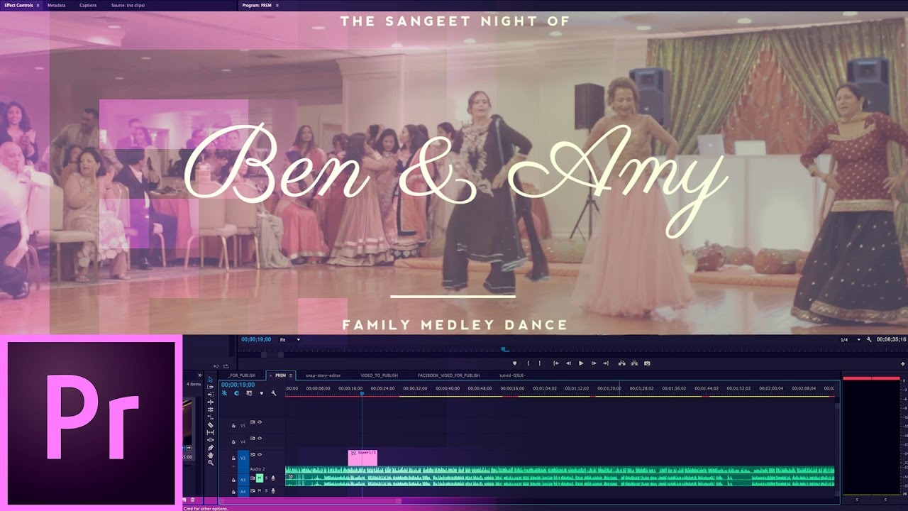 Create Beautiful Smooth Wedding Title Transitions - Premiere Pro CC