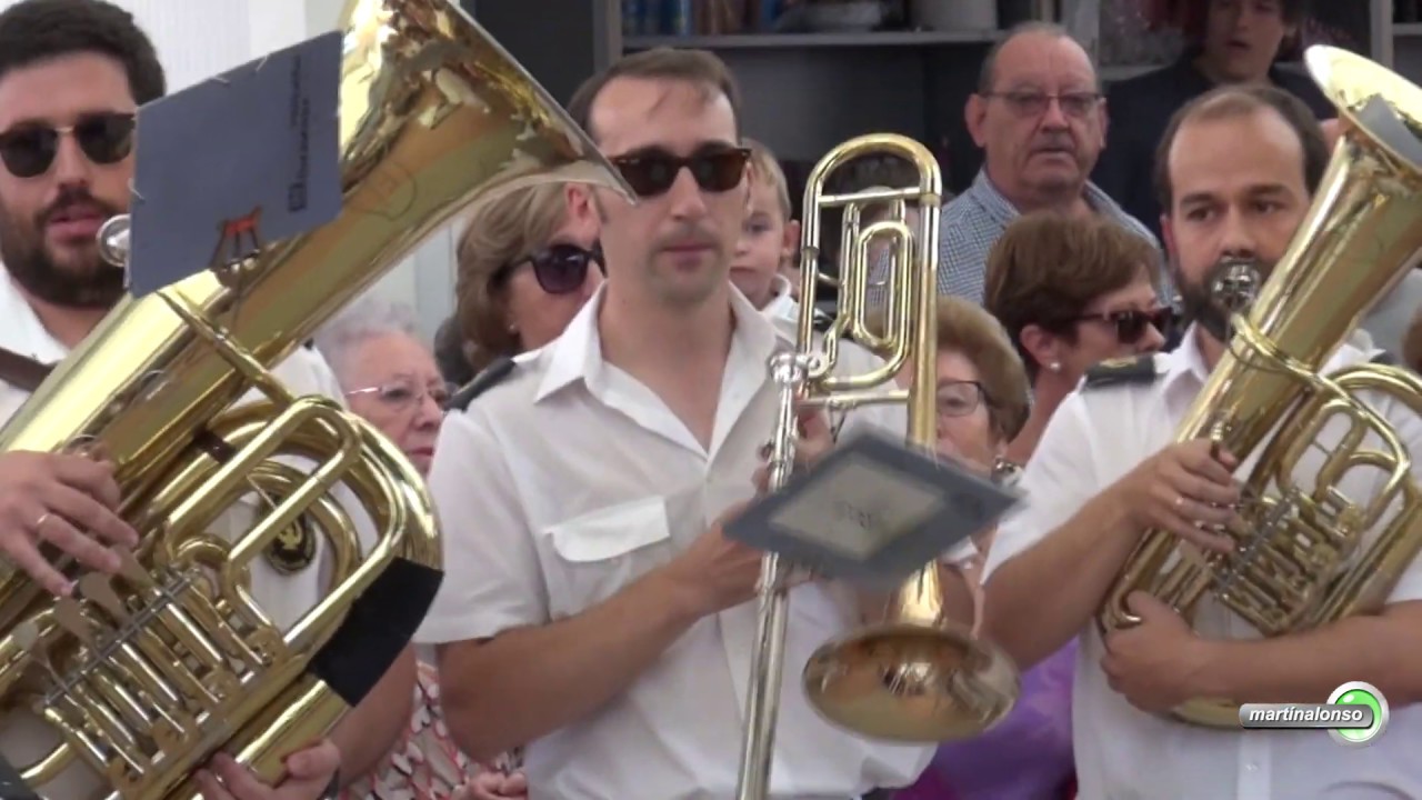 Entrada de la Banda de Música en la Plaza Día 7. Fiestas de la Virgen. Guadamur  2018