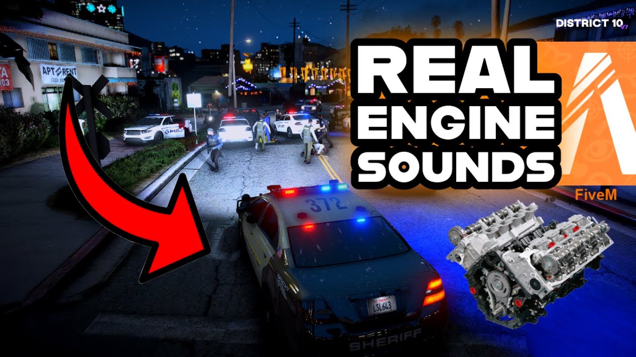 FiveM REAL ENGINE SOUNDS [CLIENT SIDE] MOD 150+ Vehicles | FiveMRP