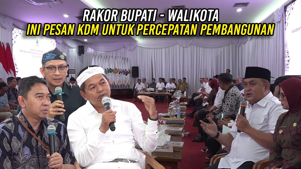 RAKOR BUPATI - WALIKOTA | INI PESAN KDM UNTUK PERCEPATAN PEMBANGUNAN DI JABAR