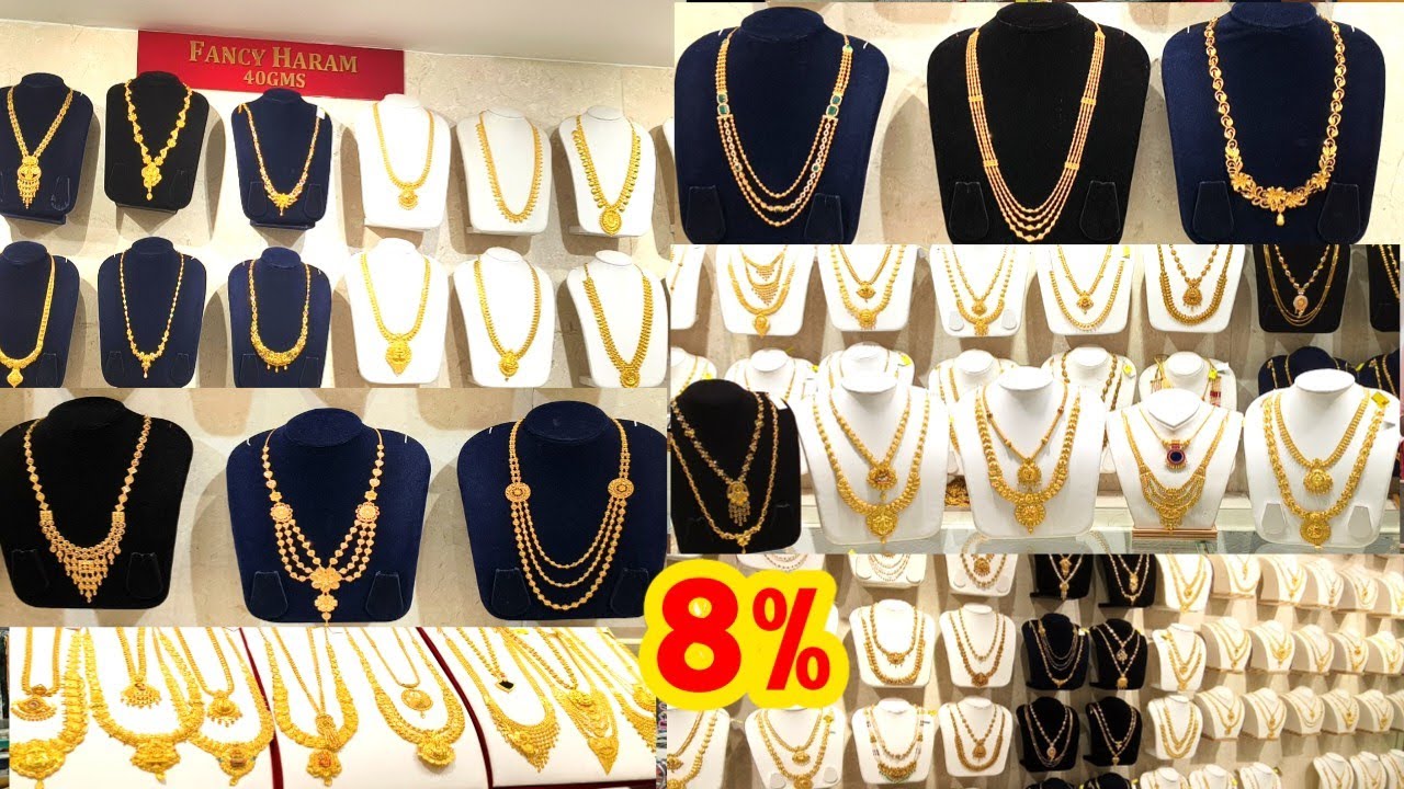 🔥Saravana Elite New Launch 4 Sovereign to 5 Sovereign Fancy Haram collection | gold Haram design
