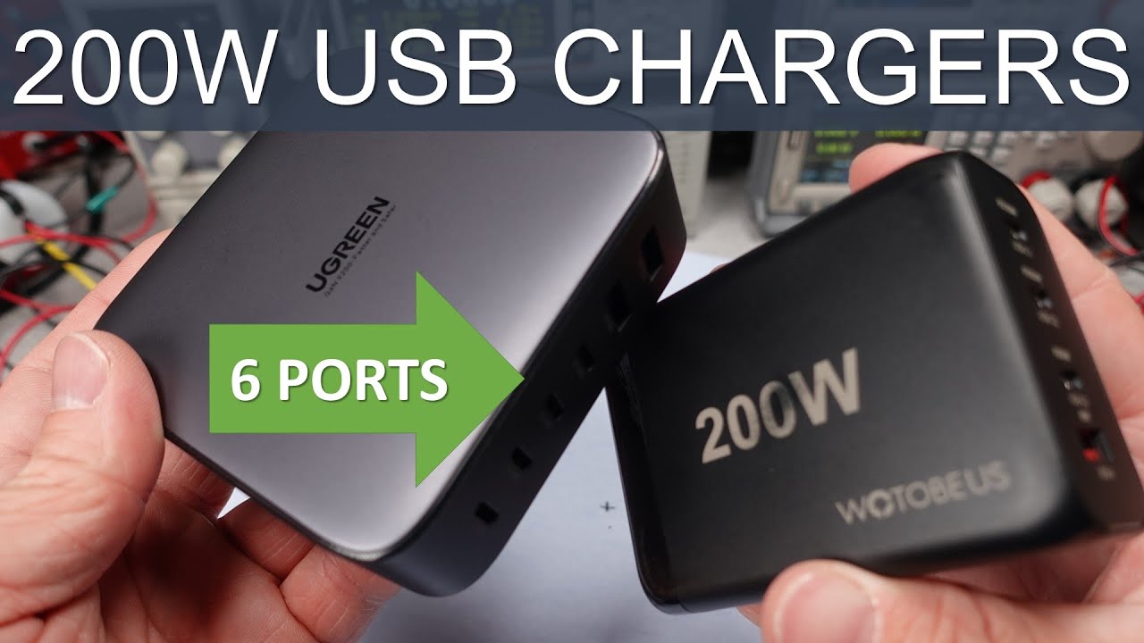 Обзор и тестирование адаптеров питания UGREEN NEXODE и WOTOBEUS 200 Вт с разъемом USB-C.