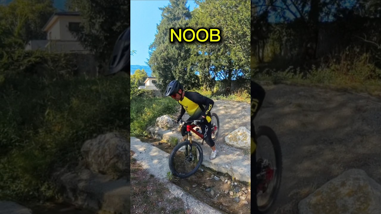 Passer une rivi&egrave;re &agrave; VTT (Nul &agrave; Pro)       #bike #vtt #mtb #tricks #mountainbiketricks