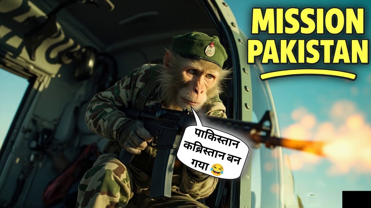 Finally! Attacked Pakistan || Baba Bunty New Vlog || Monkey vlog || Monkey vlogger