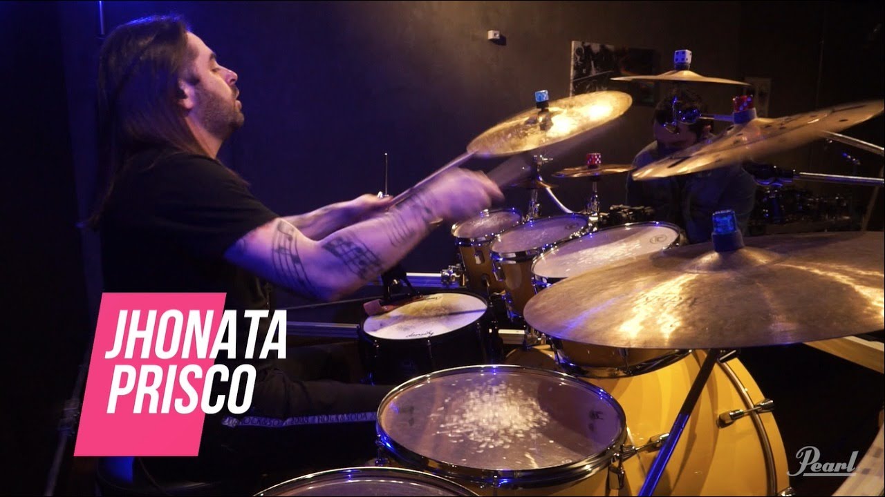 Jhonata Prisco no QG da Pearl Brasil na nossa Decade Maple Solid Yellow