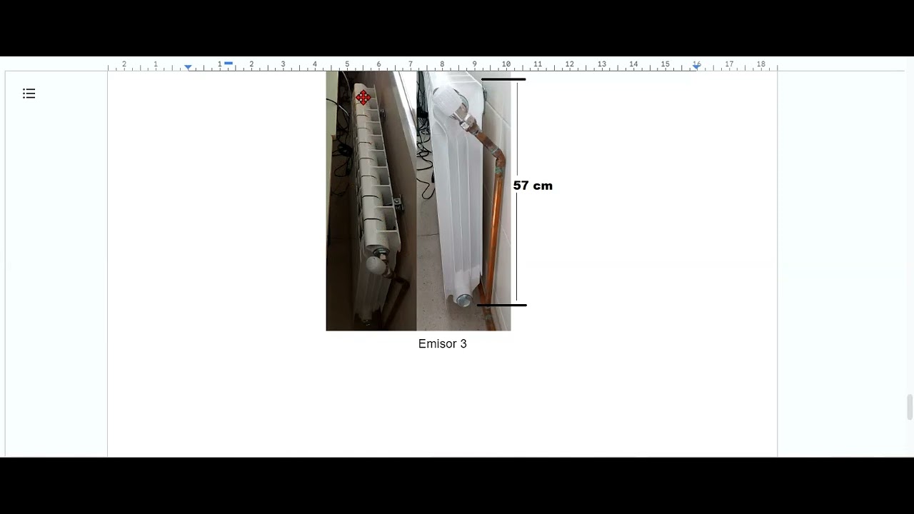 Explicación tarea RA3 sobre potencia radiadores y pérdidas en las tuberías de impulsión calefacción