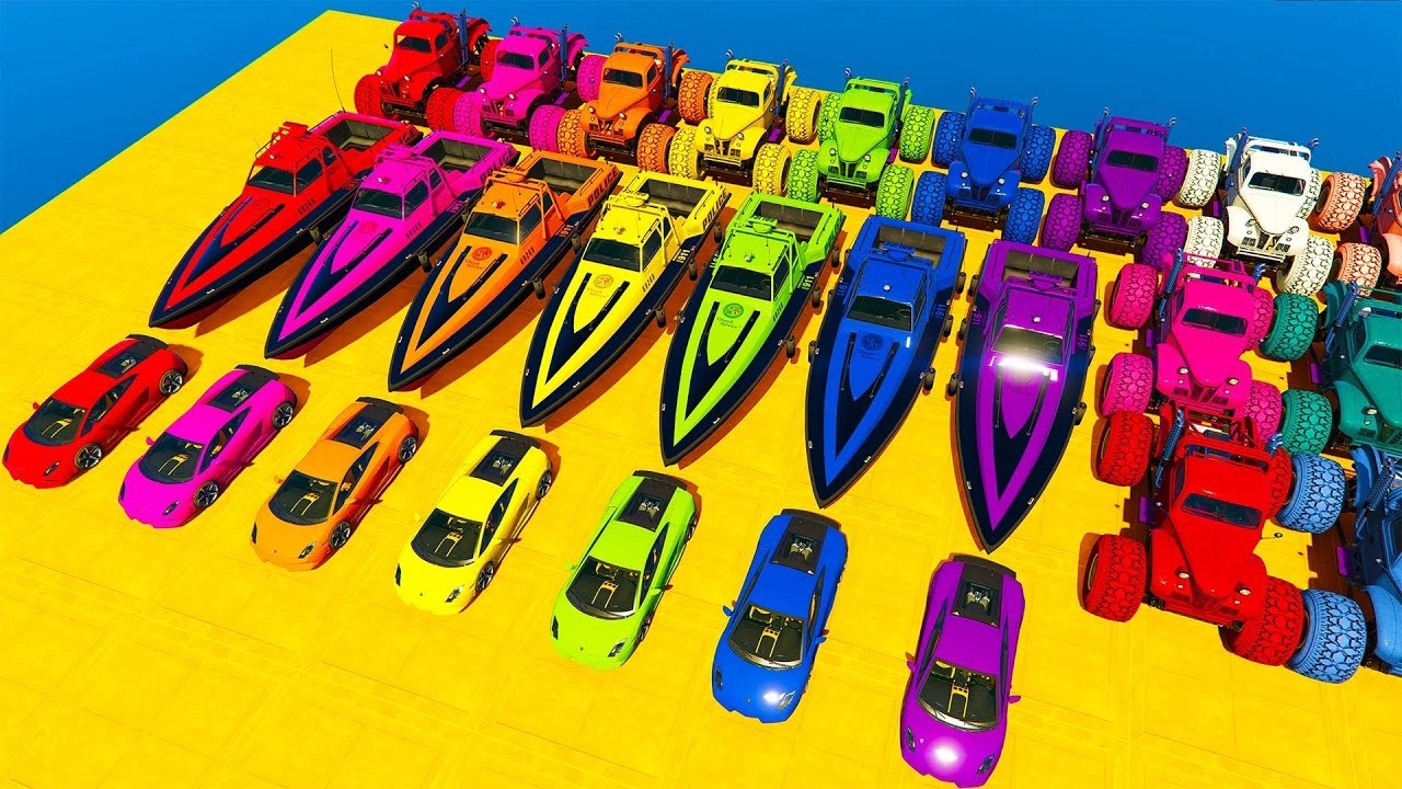 GTA V Gameplay | Custom Map Car On Super Cars, Boats, Bikes, Aircraft, and OffRoad