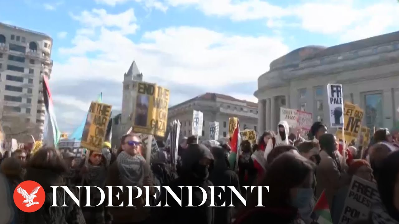 Live: 'March on Washington for Gaza' takes place in Washington DC