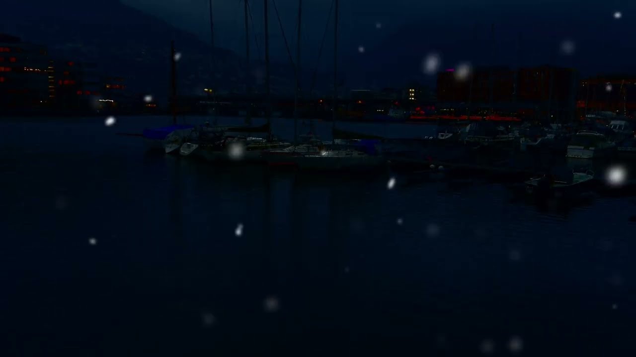 Deep Sleep Fjord Ambience ❄️ Calming Piano & Gentle Snowfall (2 Hours)
