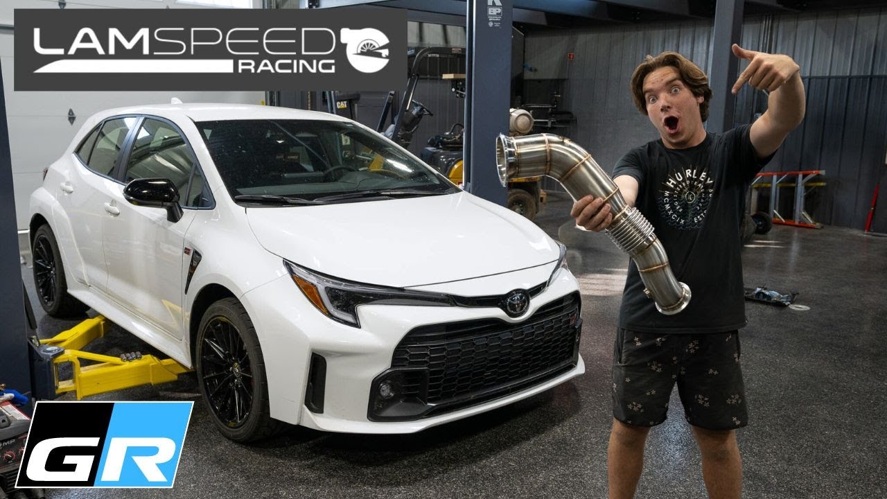 Downpipe Install on Our GR Corolla!! (Sounds Amazing) Lamspeed Racing