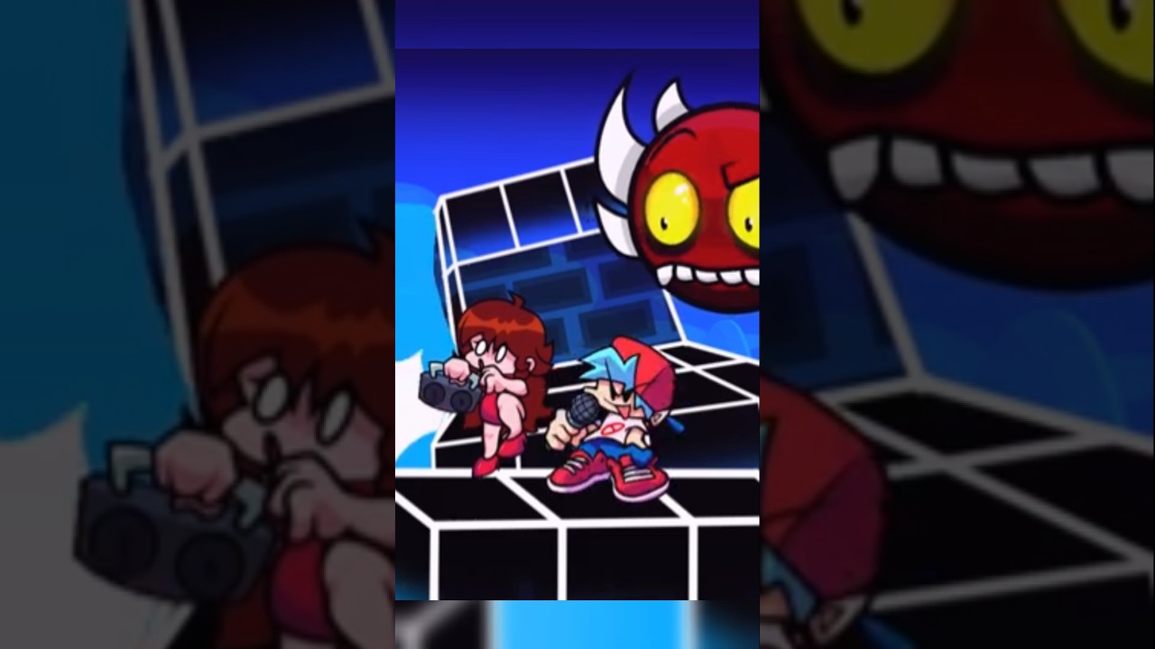 Friday Night Funkin_ - Fire in the Hole V5.5_ Update _ DLC _ New Songs (FNF Lobotomy Geometry Dash(