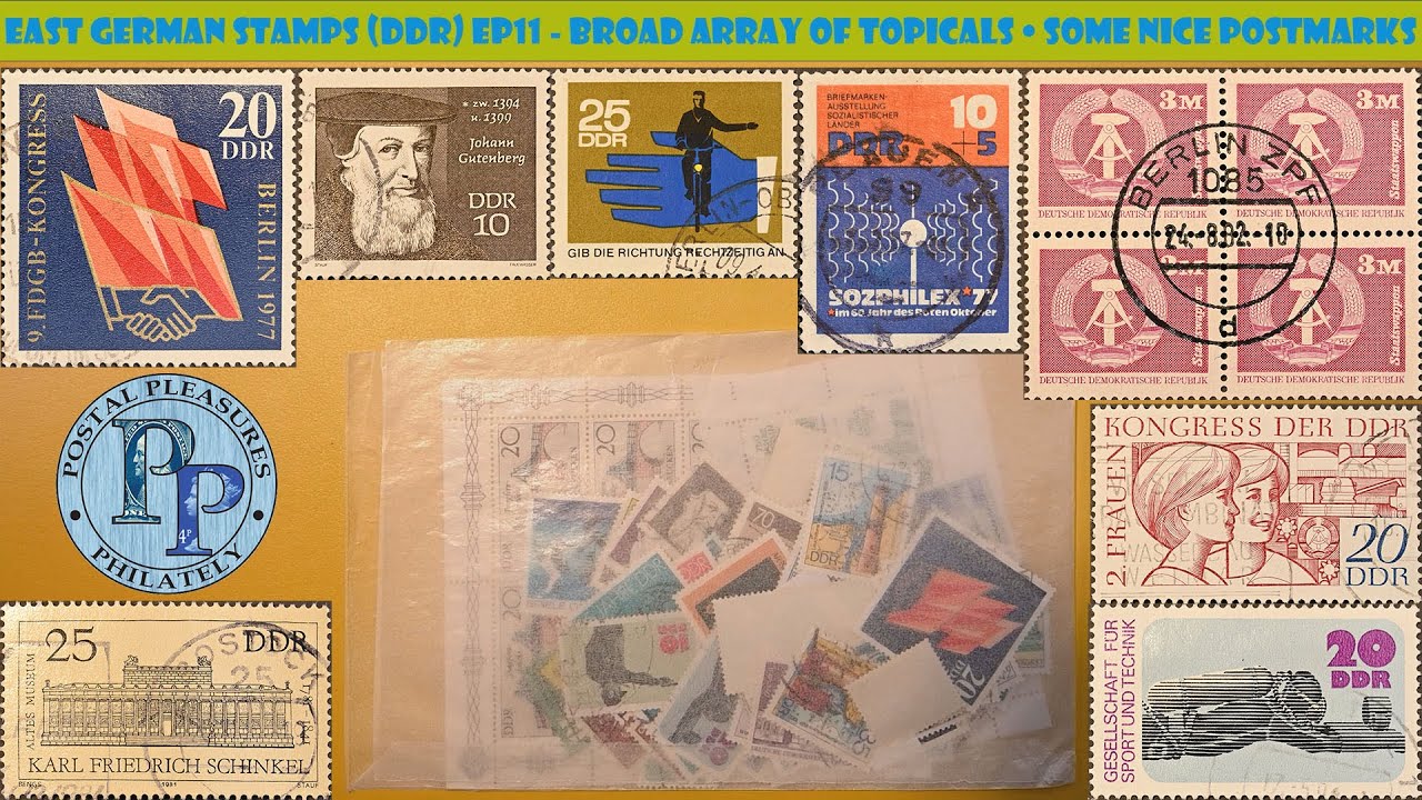 East German Stamps DDR Ep11 - Broad Array Of Topicals & Some Nice Postmarks - Deutsche Briefmarken