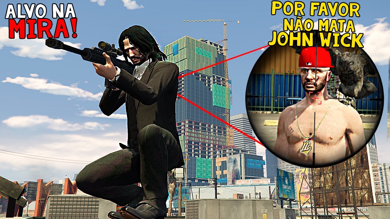 JOHN WICK CAÇANDO JOGADORES NO GTA RP