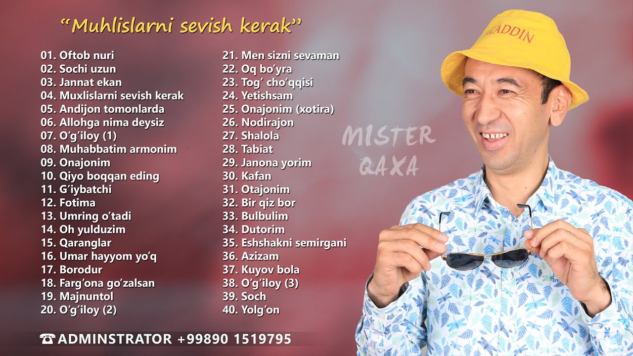 Mister Qaxa - Muhlislarni sevish kerak nomli albom dasturi 2024