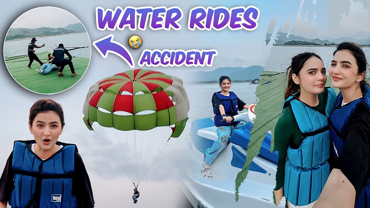 Accident hoty hoty bacha | Water Motor bike & 🪂 Parasailing ride | Hira Faisal | Sistrology