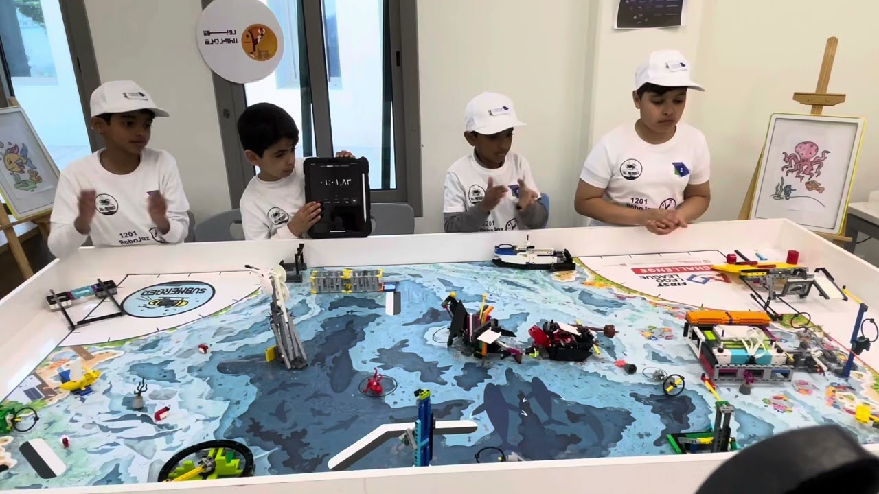 مشاركة فريق  (Robojaz) رقم الفريق ١٢٠١ - في بطولة Fll 2025 - فئة التحدي- محاولة ٣
