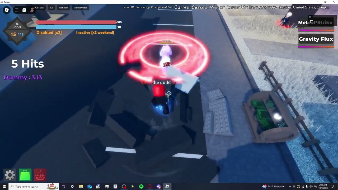 500+ dmg fist of chaos combo
