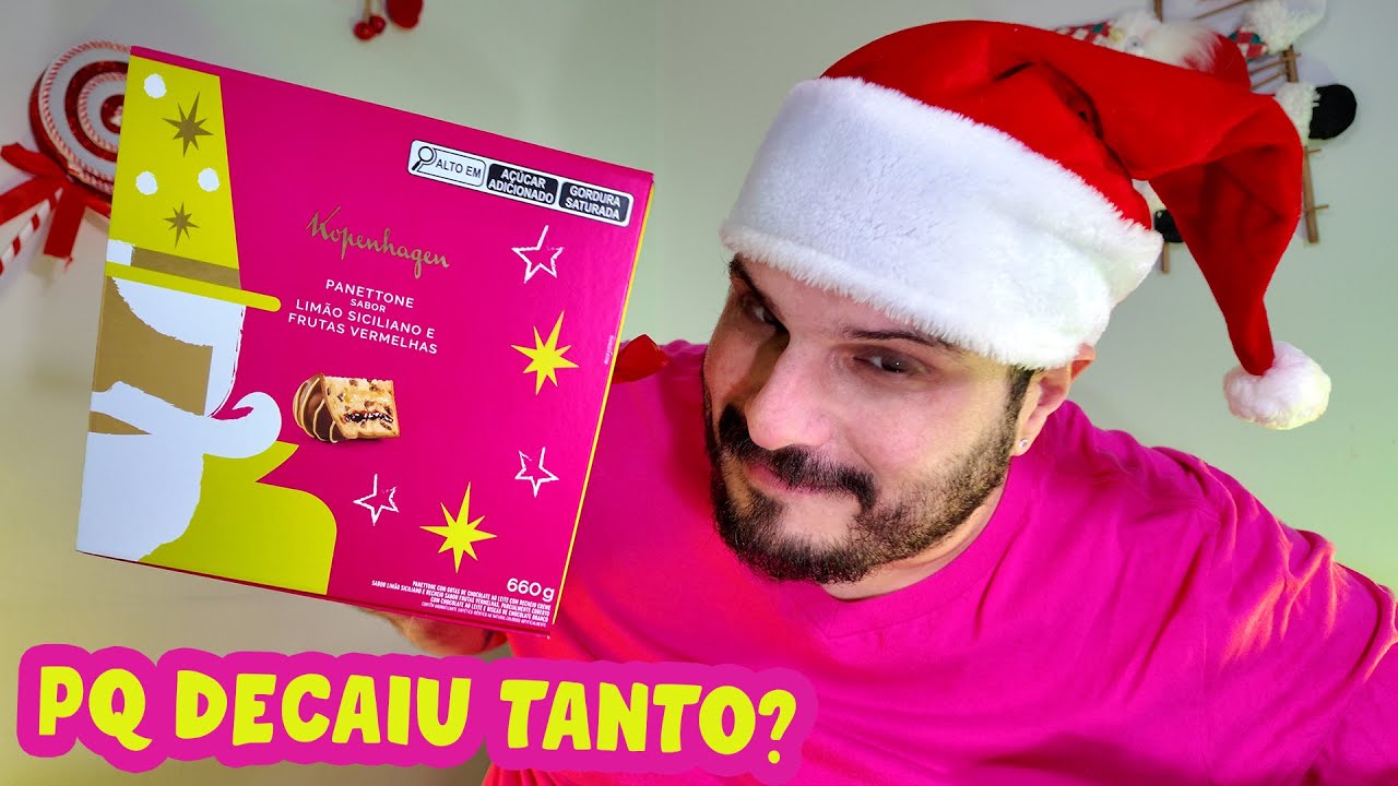 PROVANDO O PANETTONE DE LIMÃO SICILIANO com FRUTAS VERMELHAS da KOPENHAGEN