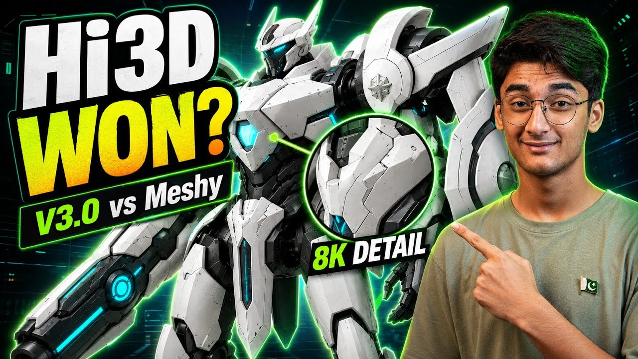 Hi3D 3.0 против Meshy AI &mdash; какой ИИ-генератор лучше создает 3D-модели по одному изображению?