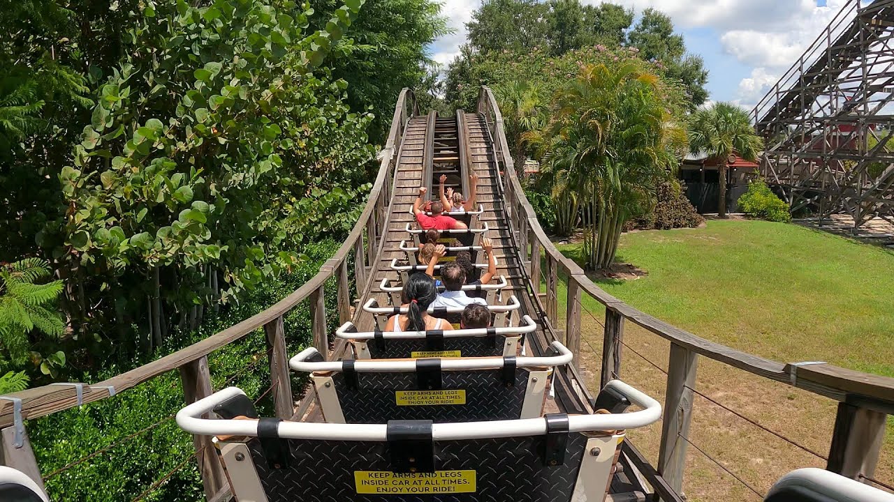 Coastersaurus Back Row 2023 POV - 4k 60fps - LEGOLand FL