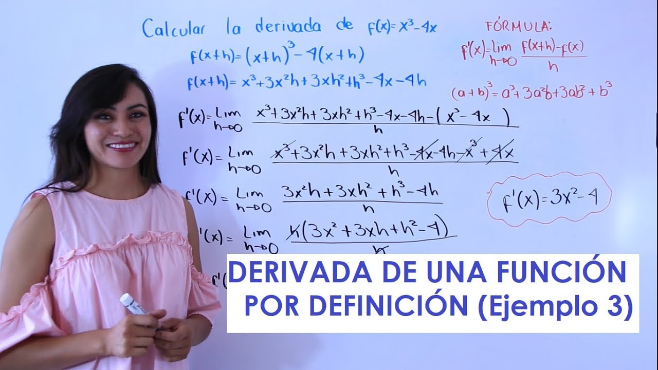 DERIVADA DE UNA FUNCIÓN POR DEFINICIÓN (Ejemplo 3)