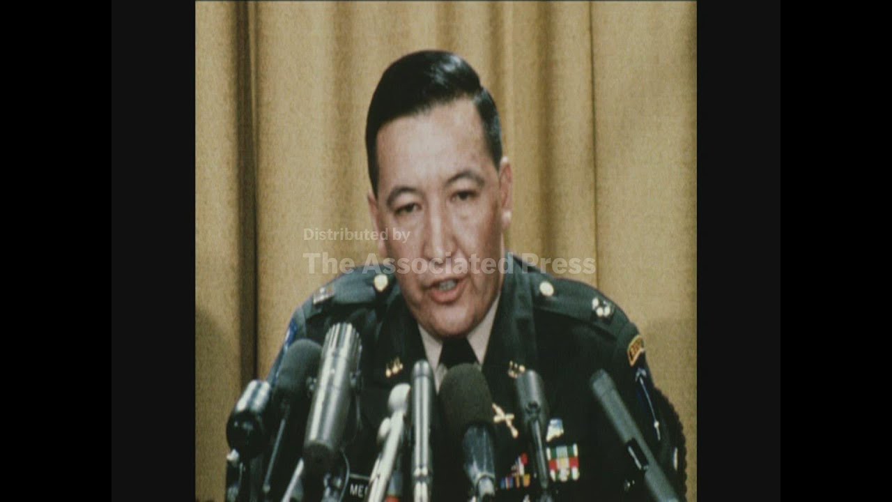 SYND05/12/69 CAPTAIN MEDINA HOLDS A PRESS CONFERENCE ABOUT THE MY LAI MASSACRE