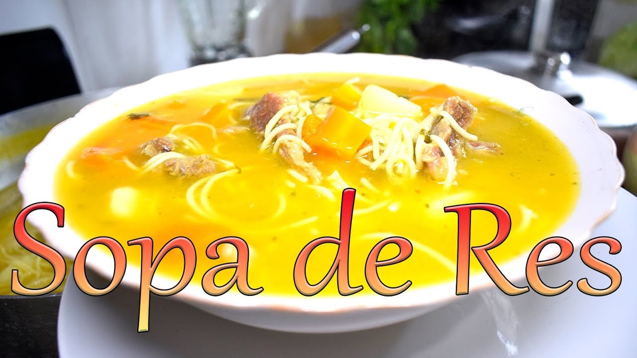 Sopa de Carne de Res - Cocinando con Yolanda