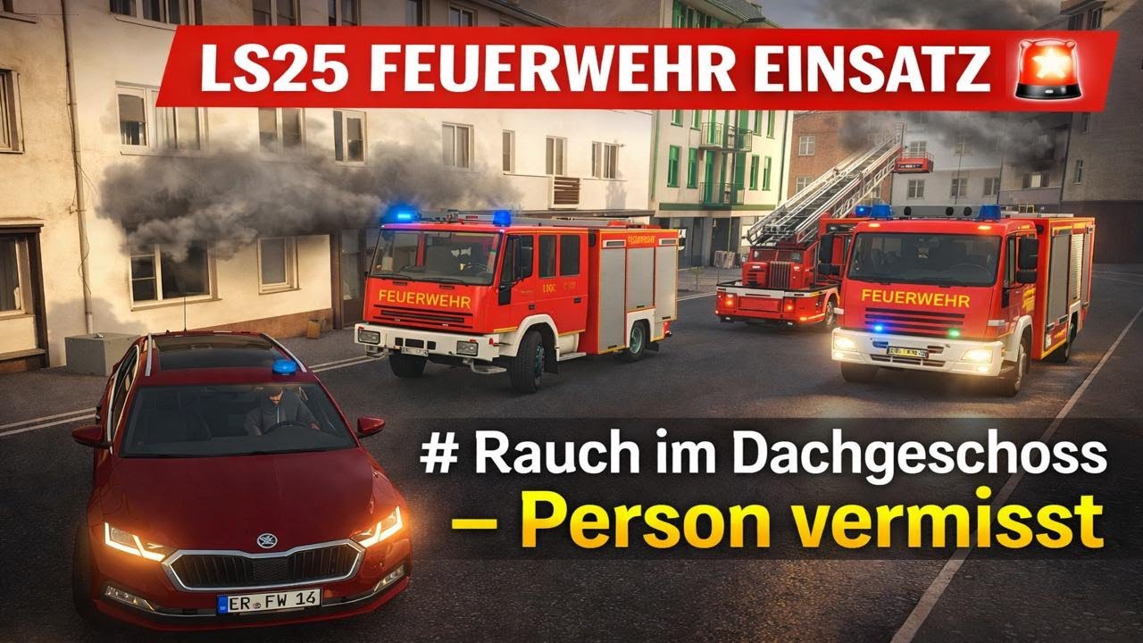 Feuerwehr-Einsatz nach Alarmmeldung „Rauch im Gebäude“ | LS25