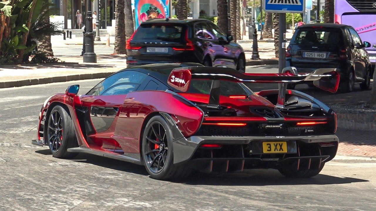 Supercars in Puerto Banus August 2022 [ 13 ] (Senna, TopCar Urus, AMG GTR Roadster, Aventador DMC