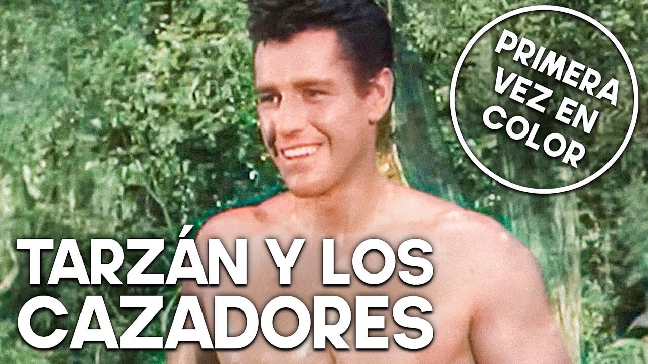 Tarzán y los cazadores | COLOREADO | Acción | Español | Antigua película de Tarzán