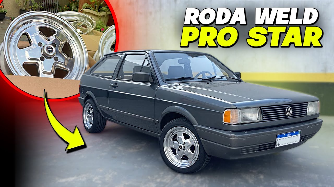 COLOQUEI AS RODAS WELD PRO STAR NO GOL QUADRADO😍