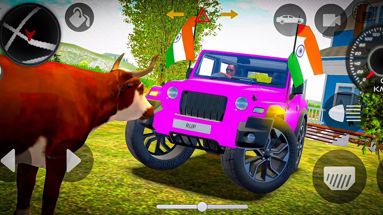 Modified Mahindra Thar😈Games:Indian Pink Thar (Gadi Wala Games) Car Game Android Game #2025 #prt26