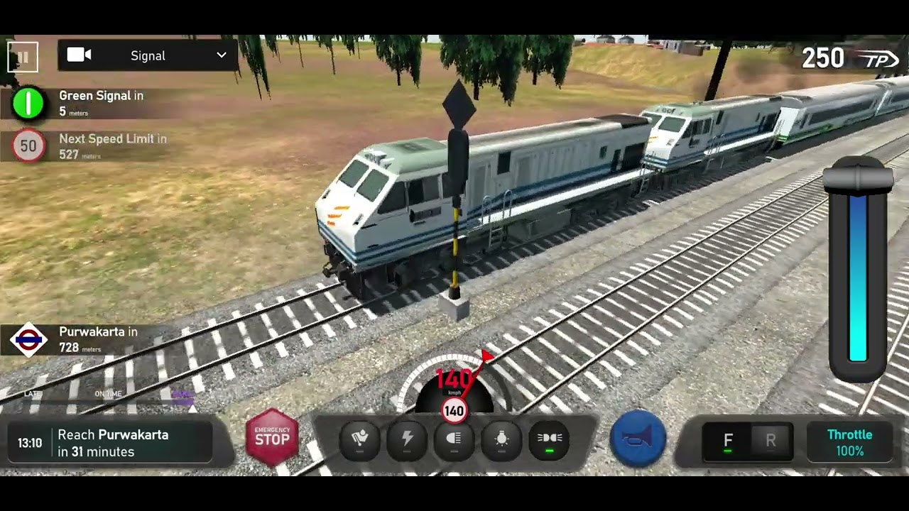 Indonesian Train Simulator CC 203 Double Heading With Argo Bromo From Bandung To Purwakarta