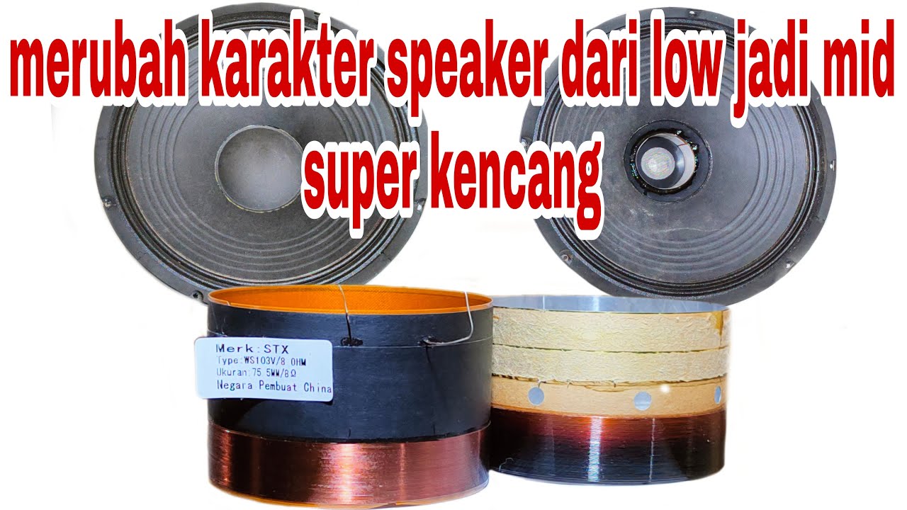 MODIFIKASI SPUL SPEAKER 15 INCH DARI KARAKTER LOW MENJADI MID