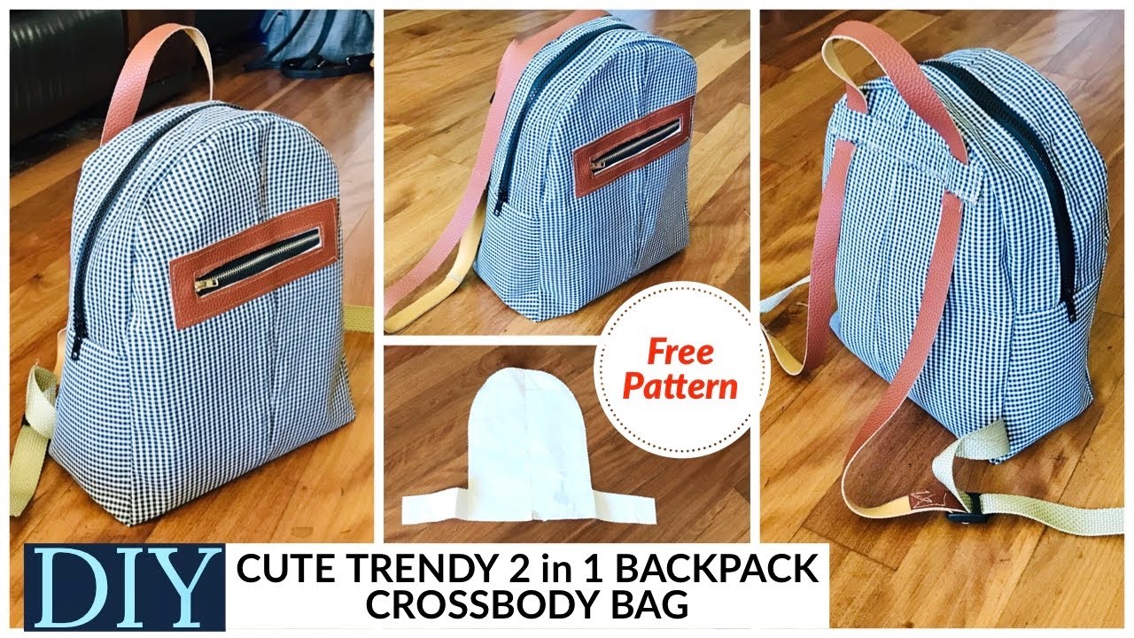 DIY BAG/MINI BACKPACK/CROSSBODY-SHOULDER BAG/BOLSA DIY/REUSE OLD CLOTHES/RECYCLING/DIY กระเป๋า