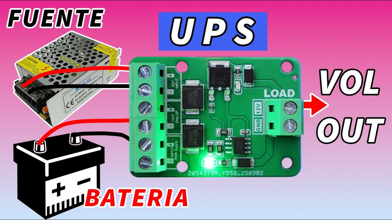 HICE un UPS para 12V || para que nunca se APAGUEN tus EQUIPOS