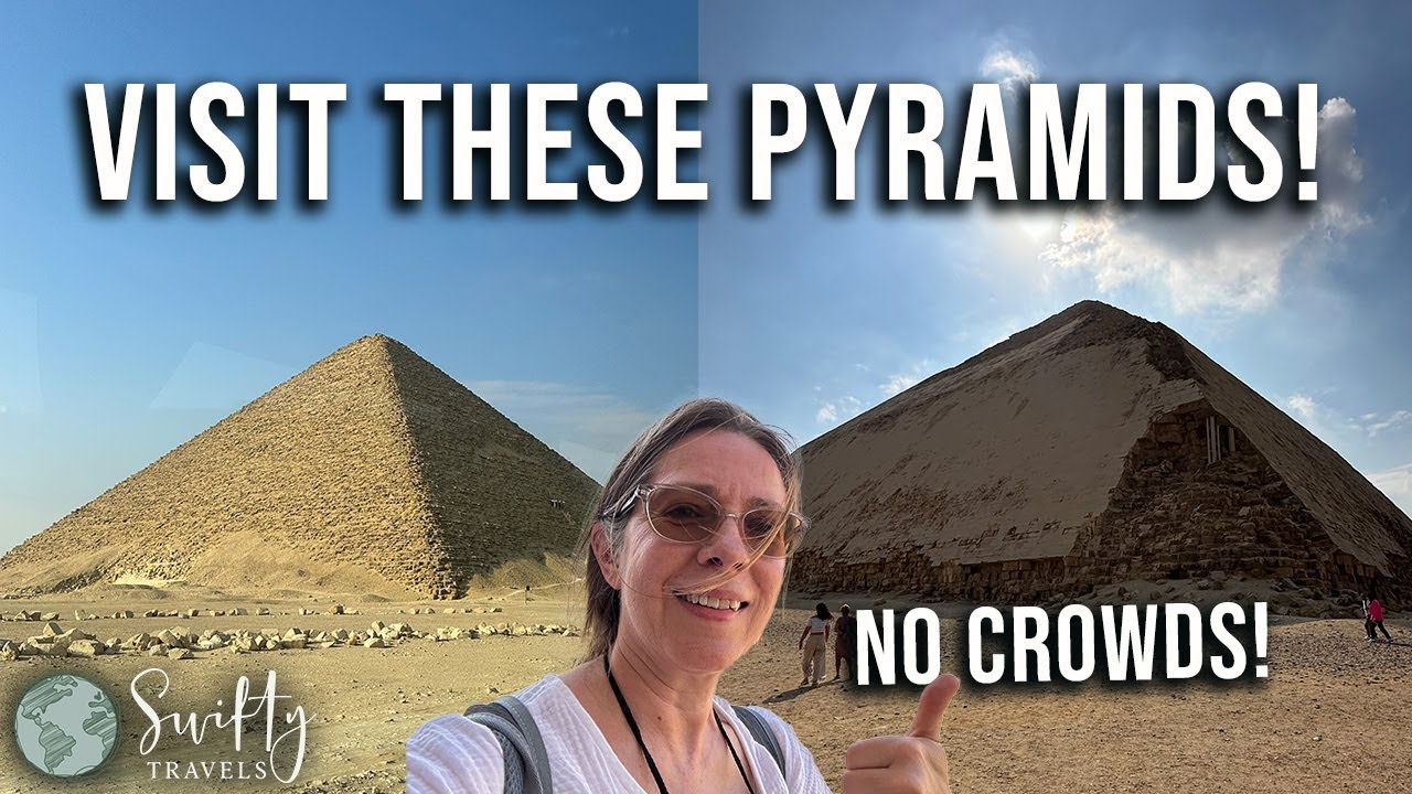 Ancient Egyptian Pyramids with NO CROWDS!  Dahshur's Red Pyramid and the Bent Pyramid