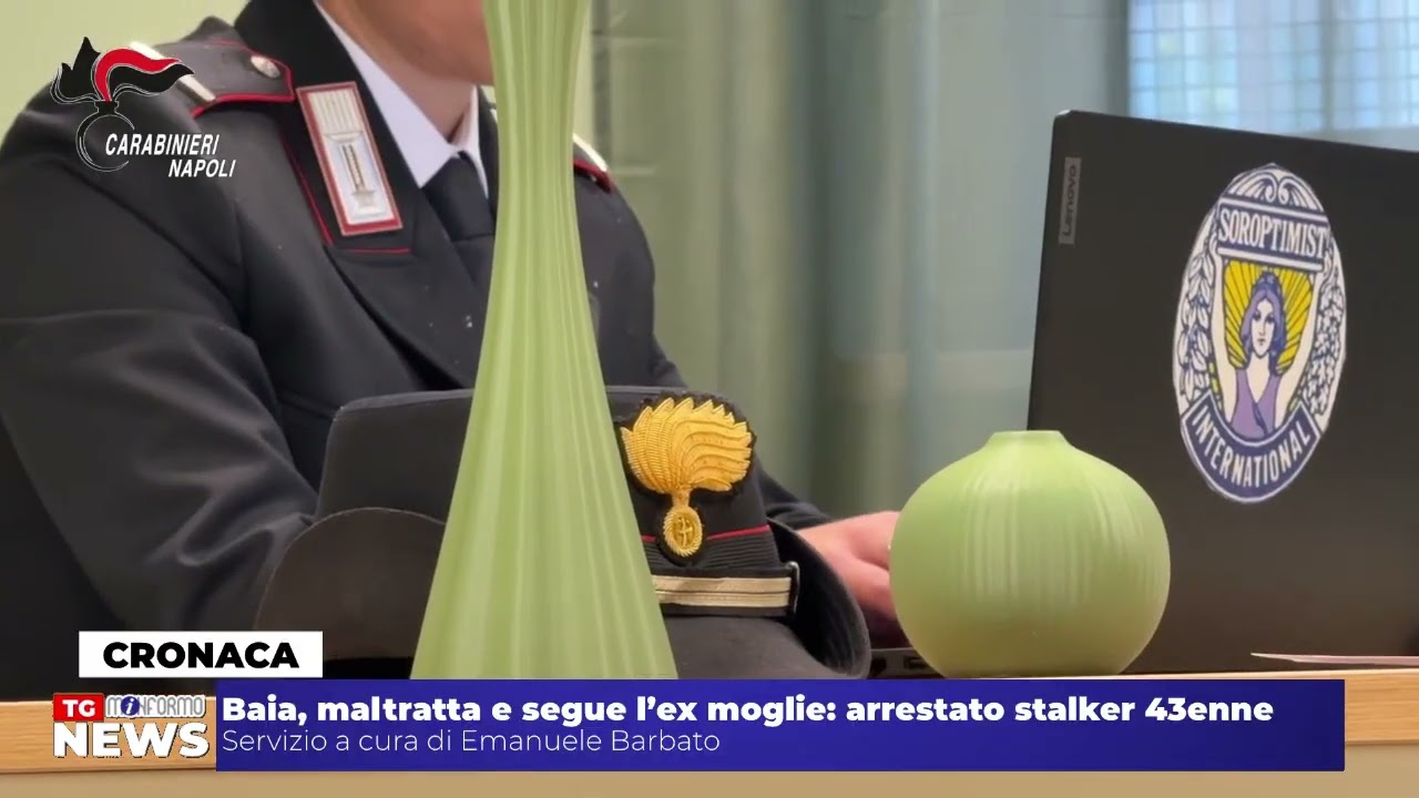 Baia, maltratta e segue l’ex moglie: arrestato stalker 43enne