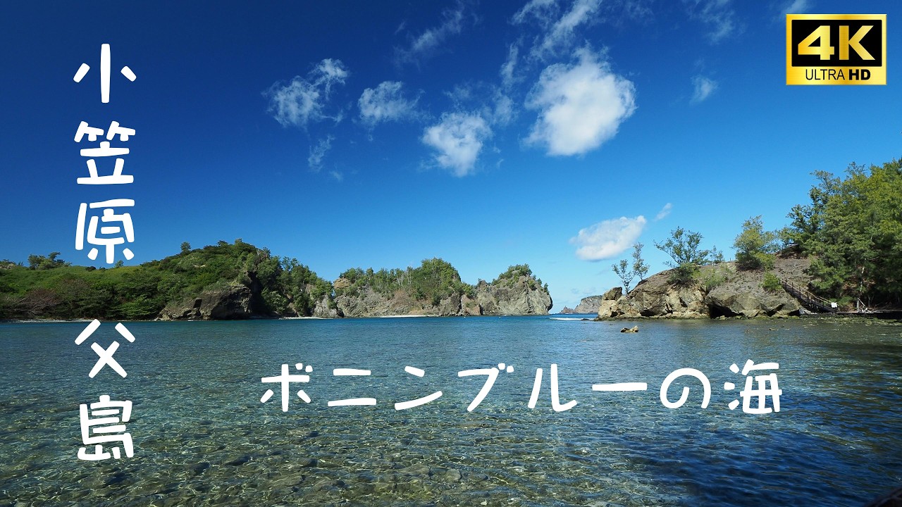 【4K】ボニンブルーの海と世界自然遺産  小笠原 父島