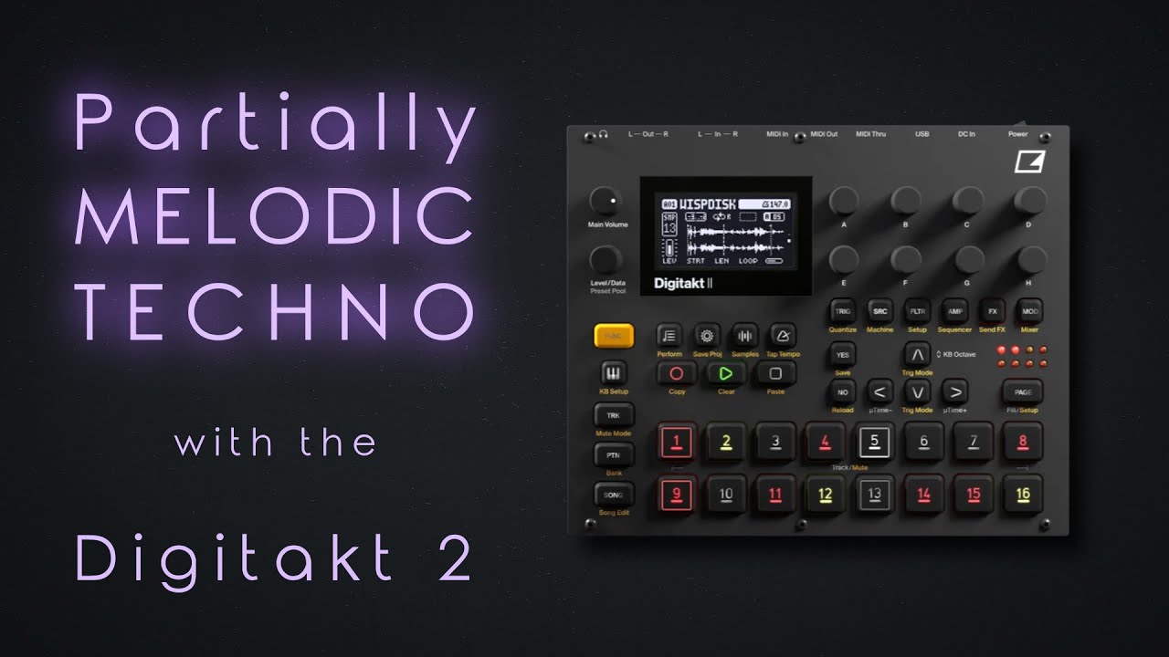 Distance - Partially Melodic Techno with the Elektron Digitakt 2
