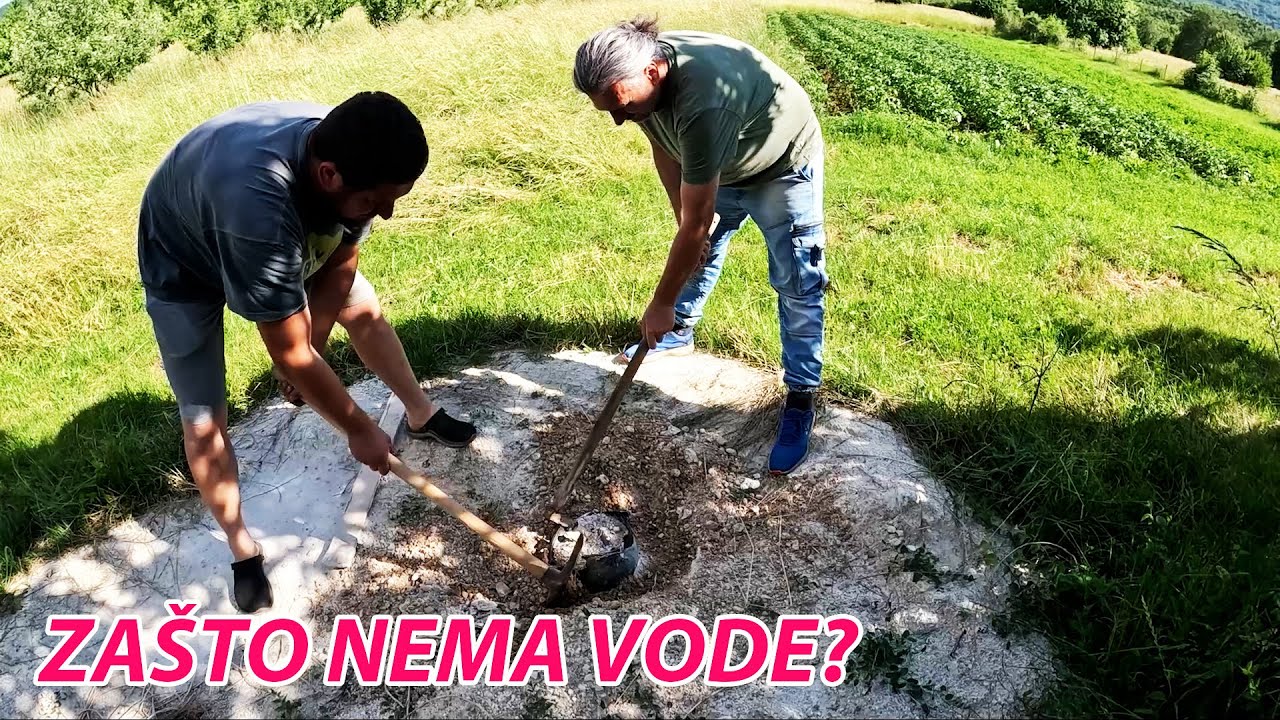 PRONALAŽENJE VODE KOD NIKŠIĆA - OKO 70 METARA BUŠILI  I NISU DOŠLI DO VODE