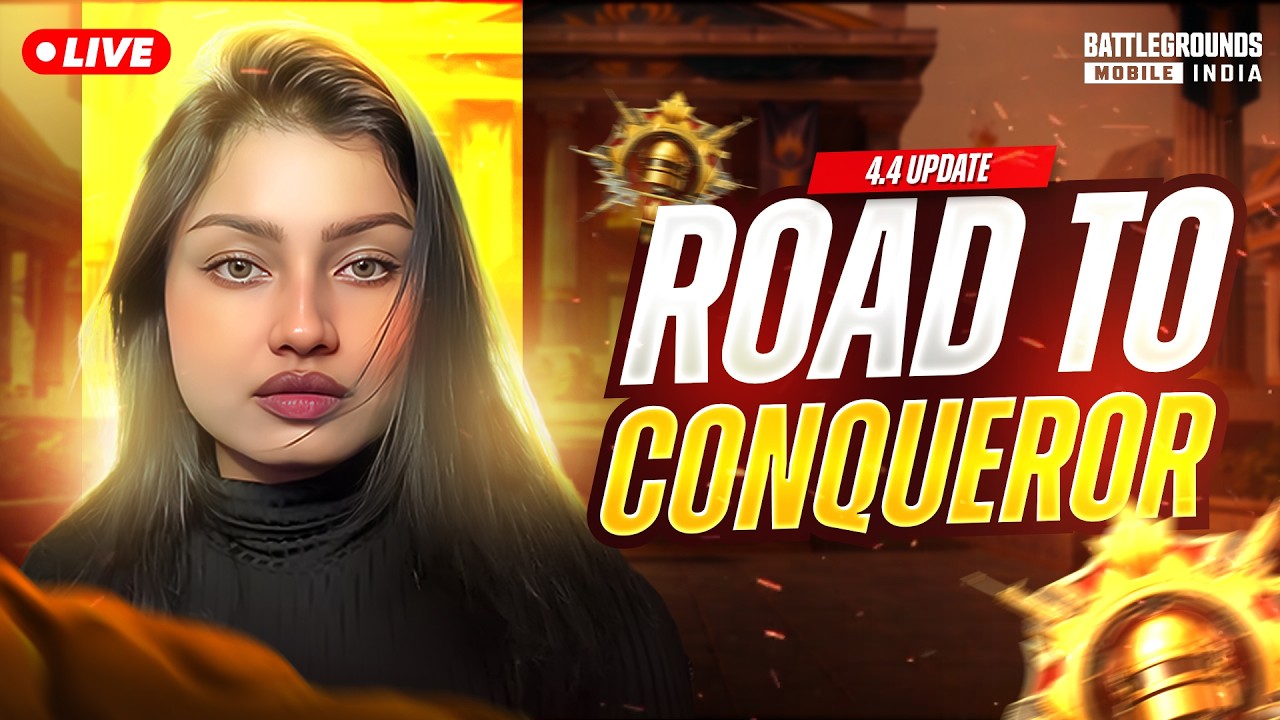 SERIOUS RANK PUSH BEGINS🤯NEW UPDATE EXPLORE IN 2K #bgmilive #girlgamer #pubgmobile #live