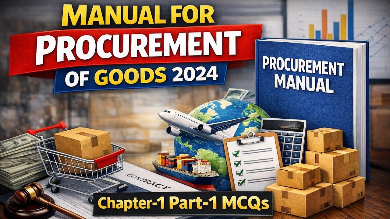 MANUAL FOR PROCUREMENT OF GOODS CHAPTER-1 PART-1 MCQs