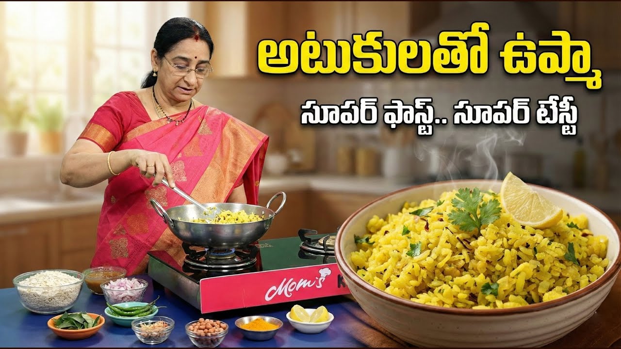 Quick Poha Upma in 10 Minutes | Light & Nutritious ,Tasty & Healthy Morning Breakfast | Ramaa Raavi