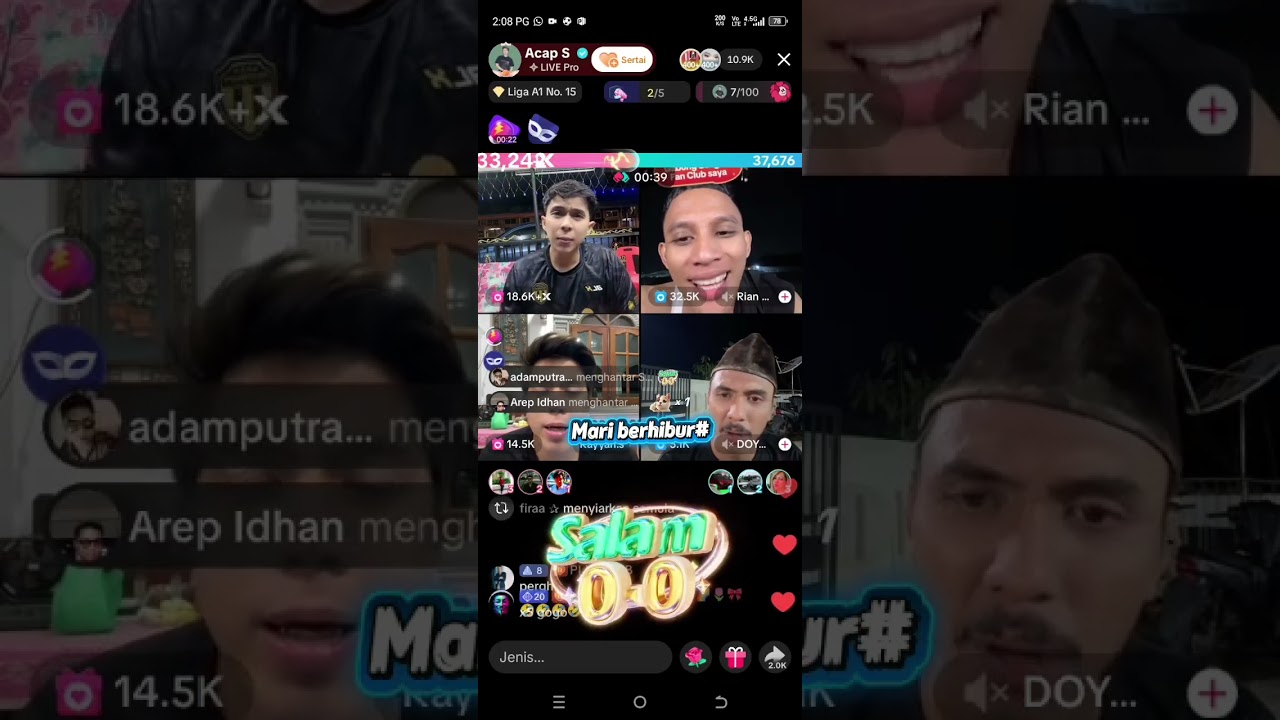 Pk Lawak..acaps/rayyans vs rian/doyok..rian: sadar diri la, turun sendiri ye😂🤣🤣