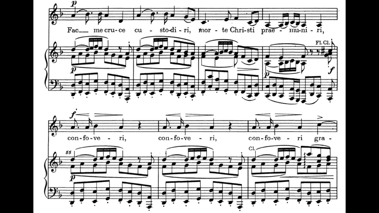 Inflammatus et Accensus (Stabat Mater - A. Dvorak) Score Animation