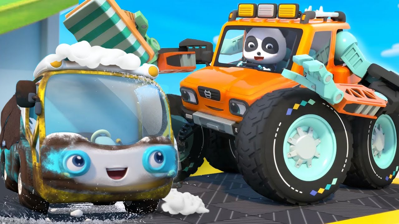 Stinky Monster Truck | Monster Truck | Car Cartoon | Kids Song | BabyBus - Cars World