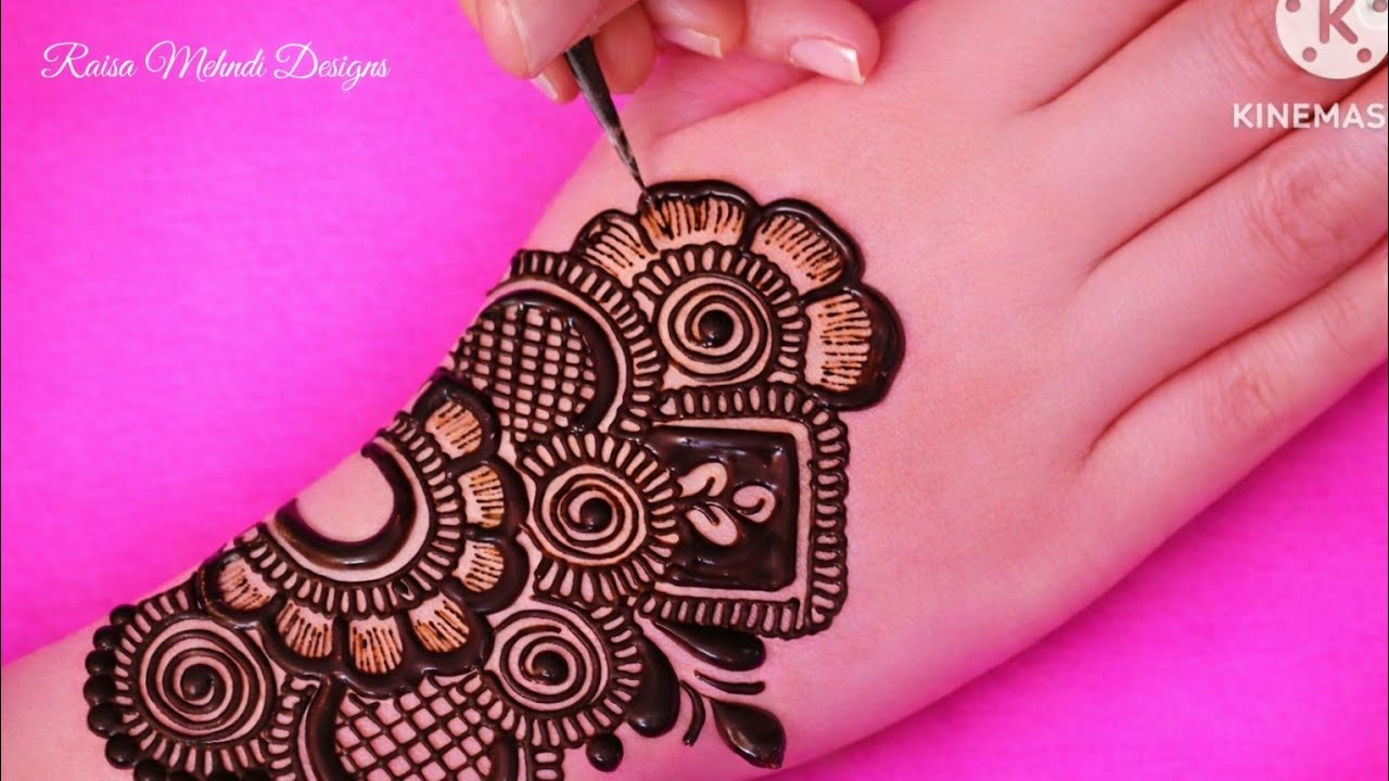 Circle wai mehandी | Patti wali mehandi | Gulab ki mehandi | Flower mehndi | Arabic mehndi 